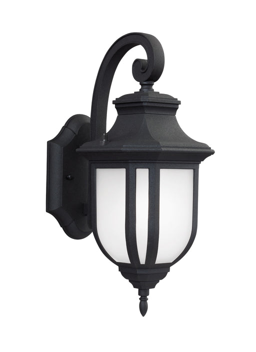 Generation Lighting 8636301-12 Childress One Light Outdoor Wall Lantern, Black Main Image.jpg