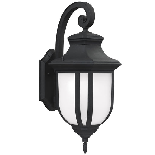 Generation Lighting 8736301-12 Childress One Light Outdoor Wall Lantern, Black Main Image.jpg