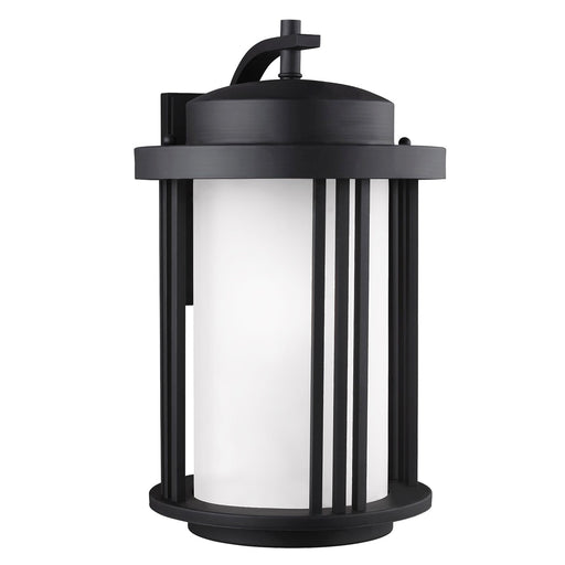 Generation Lighting 8847901-12 Crowell One Light Outdoor Wall Lantern, Black Main Image.jpg