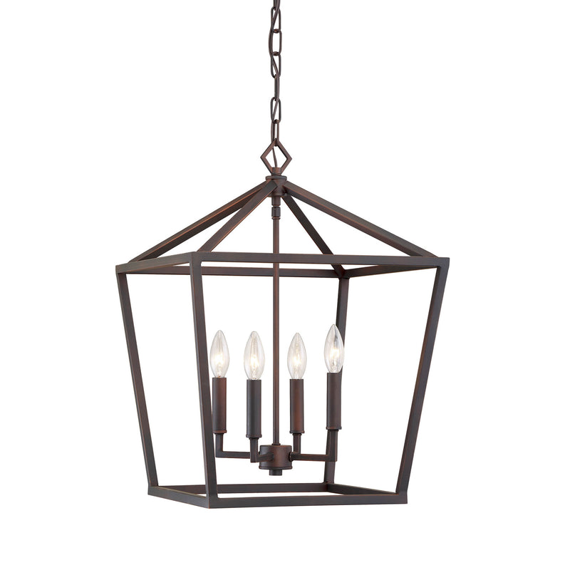 Millennium 3244-RBZ Four Light Pendant, Rubbed Bronze Main Image.jpg