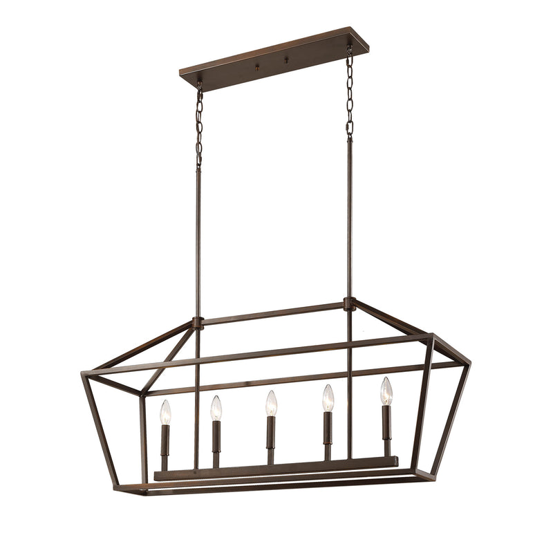 Millennium 3245-RBZ Five Light Pendant, Rubbed Bronze Main Image.jpg