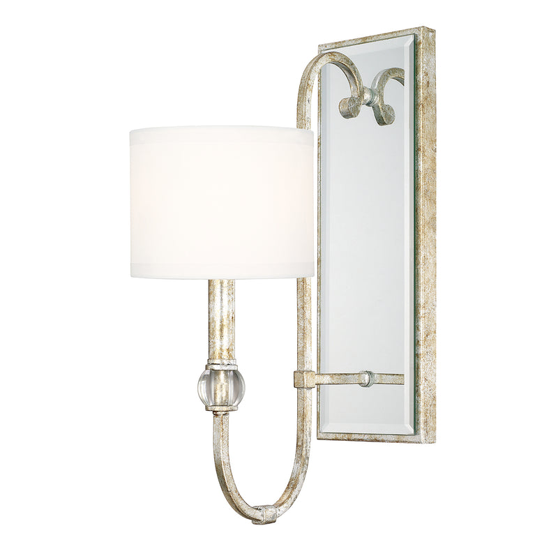 Capital Lighting 613311SG-654 Charleston One Light Wall Sconce, Silver and Gold Leaf Main Image.jpg