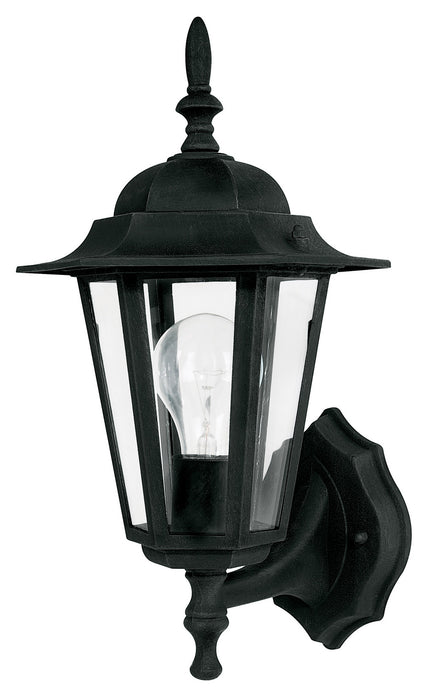 Capital Lighting 9825BK One Light Outdoor Wall Lantern, Black Main Image.jpg