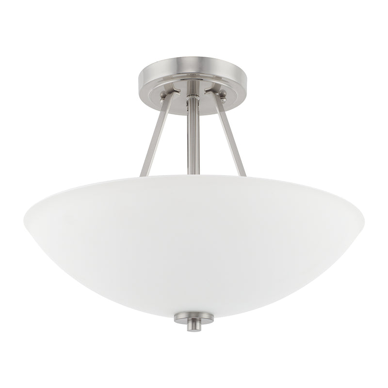 Capital Lighting 218921BN Stewart Two Light Semi-Flush Mount, Brushed Nickel Main Image.jpg