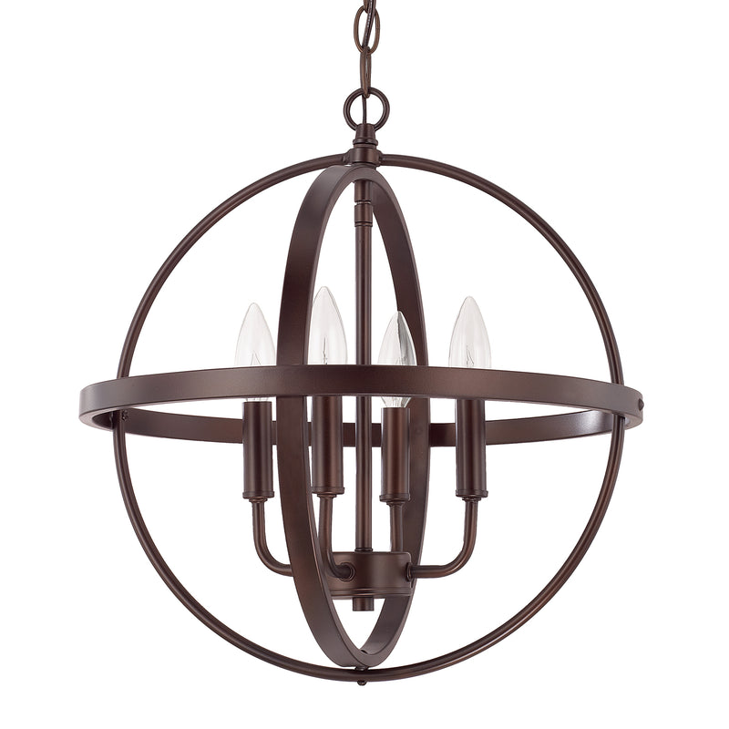 Capital Lighting 317541BZ Hartwell Four Light Pendant, Bronze Main Image.jpg