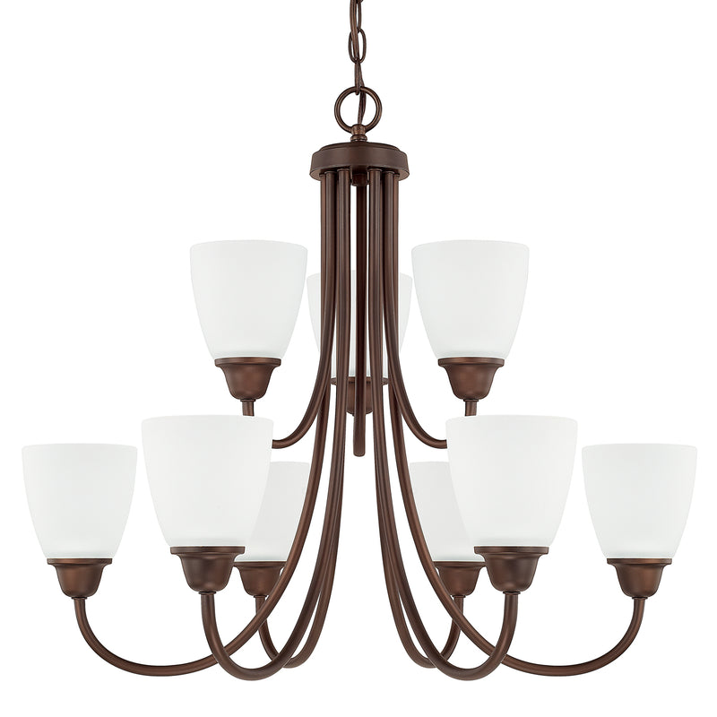 Capital Lighting 415191BZ-337 Trenton Nine Light Chandelier, Bronze Main Image.jpg
