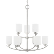 Capital Lighting 415291BN-338 Dixon Nine Light Chandelier, Brushed Nickel Main Image.jpg