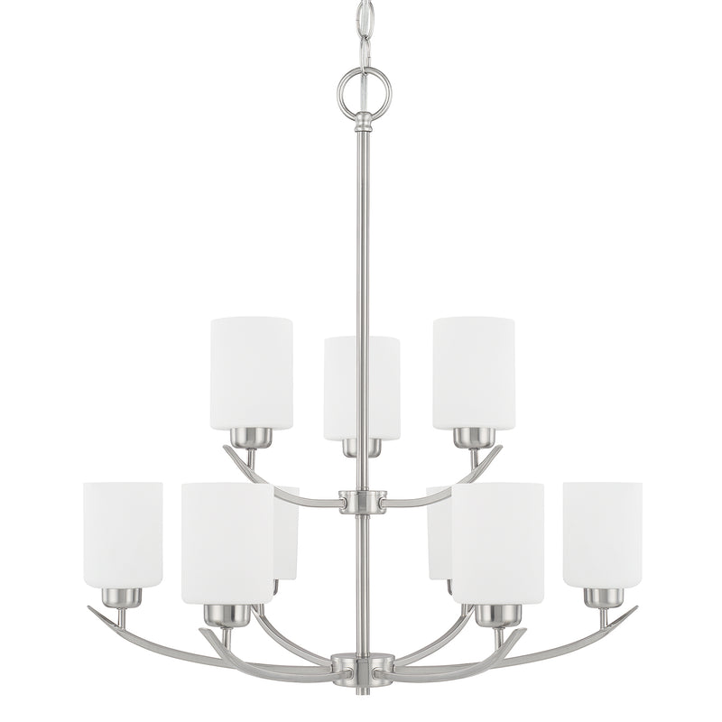 Capital Lighting 415291BN-338 Dixon Nine Light Chandelier, Brushed Nickel Main Image.jpg