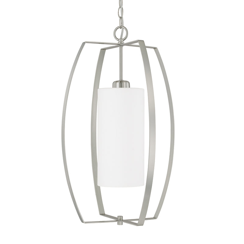 Capital Lighting 515912BN-343 Folsom One Light Foyer Pendant, Brushed Nickel Main Image.jpg