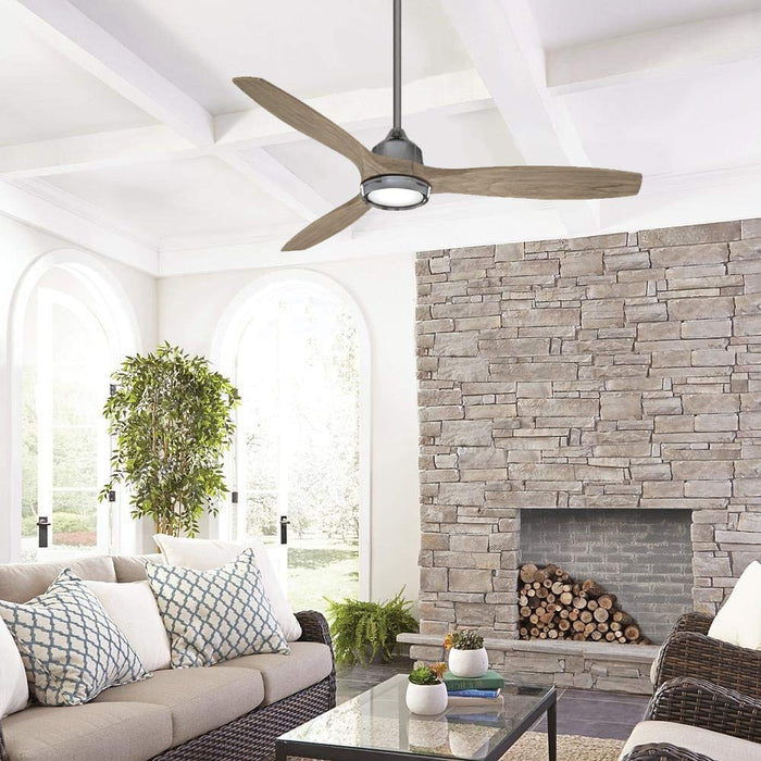 Minka-Aire F749L-GM/SG Skyhawk - 3-Blade LED 60" DC Ceiling Fan, Gun Metal w/ Seashore Grey Blades Alternate Image 3.jpg