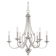 Minka-Lavery 3336-84 Savannah Row Six Light Chandelier, Brushed Nickel Alternate Image.jpg
