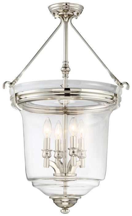 Minka-Lavery 3298-613 Audrey'S Point Four Light Pendant (Convertible To Semi-Flush), Polished Nickel Alternate Image.jpg