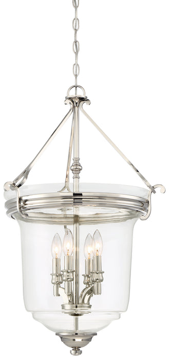 Minka-Lavery 3298-613 Audrey'S Point Four Light Pendant (Convertible To Semi-Flush), Polished Nickel Main Image.jpg