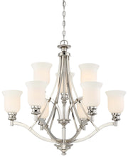 Minka-Lavery 3299-613 Audrey'S Point Nine Light Chandelier, Polished Nickel Main Image.jpg