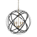 Capital Lighting 4234AB Axis Four Light Pendant, Aged Brass and Black Alternate Image 2.jpg