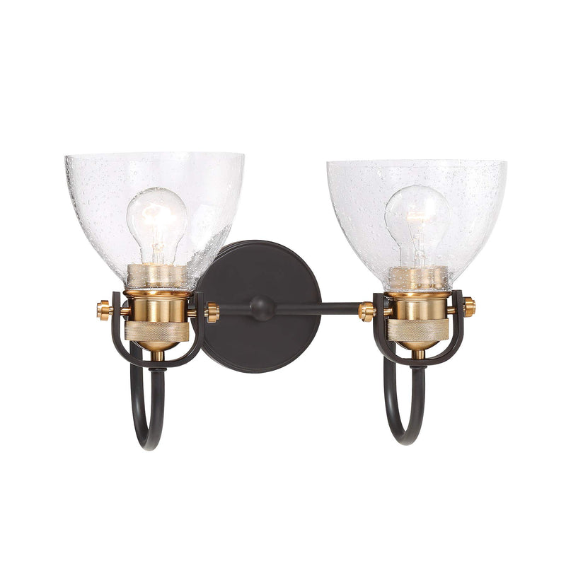 Minka-Lavery 3362-416 Monico Two Light Bath, Bronze W/Natural Brushed Brass Alternate Image 2.jpg