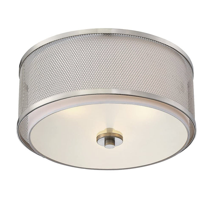 Shoppers Lighting SH60018BN Scarlett Three Light Flush Mount, Brushed Nickel Alternate Image 3.jpg