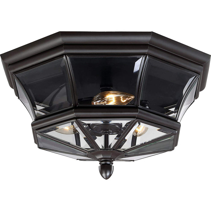 Quoizel NY1794Z Newbury Three Light Outdoor Flush Mount, Medici Bronze Alternate Image 2.jpg