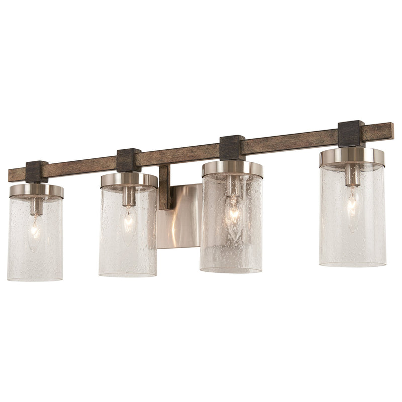 Minka-Lavery 4634-106 Bridlewood Four Light Bath, Stone Grey W/Brushed Nickel Alternate Image 2.jpg