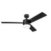 Westinghouse 7205900 Alta Vista 52-Inch Indoor Ceiling Fan with Dimmable LED Light Fixture, Matte Black Finish with Reversible Black/Bleached Cherry Blades, Opal Frosted Glass, Remote Control Included Main Image.jpg