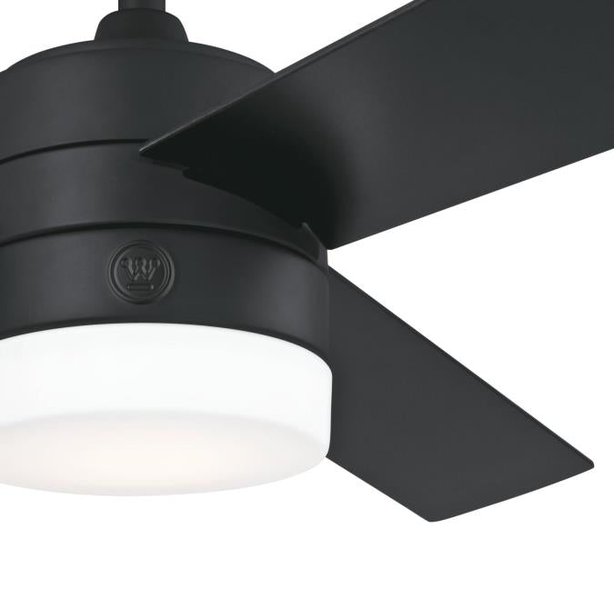 Westinghouse 7205900 Alta Vista 52-Inch Indoor Ceiling Fan with Dimmable LED Light Fixture, Matte Black Finish with Reversible Black/Bleached Cherry Blades, Opal Frosted Glass, Remote Control Included Alternate Image 6.jpg