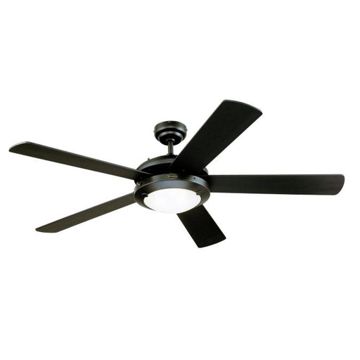 Westinghouse 7224200 Comet 52-Inch Indoor Ceiling Fan with Dimmable LED Light Fixture, Matte Black Finish with Reversible Matte Black/Marble Blades, Frosted Glass Main Image.jpg