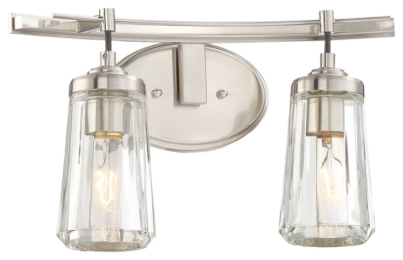 Minka-Lavery 2302-84 Poleis Two Light Bath, Brushed Nickel Main Image.jpg