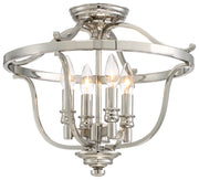 Minka-Lavery 3296-613 Audrey'S Point Four Light Semi Flush Mount, Polished Nickel Main Image.jpg