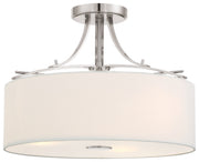 Minka-Lavery 3307-84 Poleis Three Light Semi Flush Mount, Brushed Nickel Main Image.jpg
