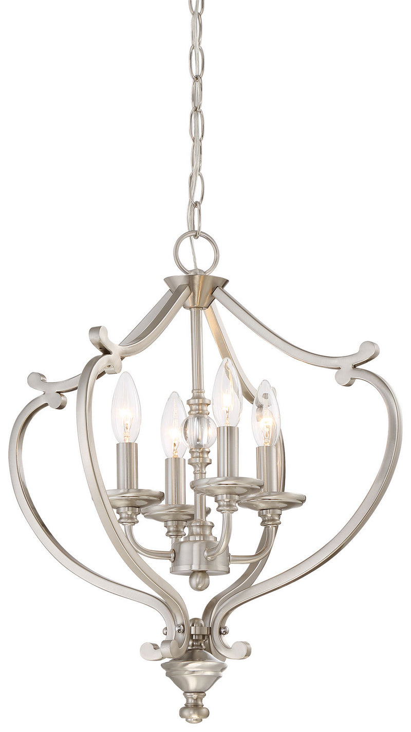 Minka-Lavery 3332-84 Savannah Row Four Light Semi Flush Mount(Convertible), Brushed Nickel Alternate Image.jpg