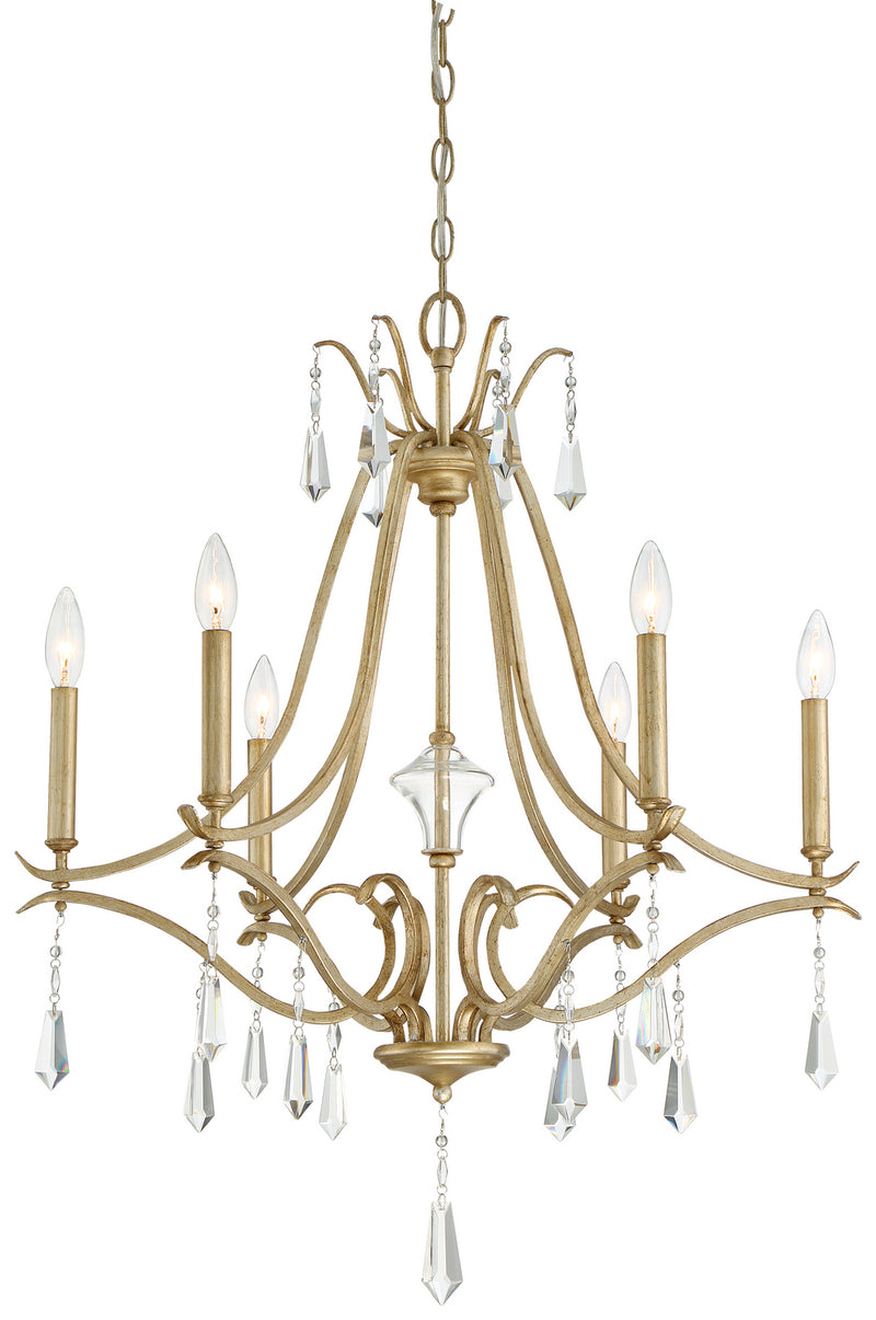Minka-Lavery 4446-582 Laurel Estate Six Light Chandelier, Brio Gold Main Image.jpg