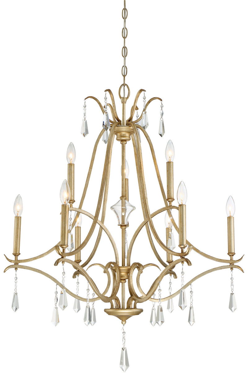 Minka-Lavery 4449-582 Laurel Estate Nine Light Chandelier, Brio Gold Main Image.jpg