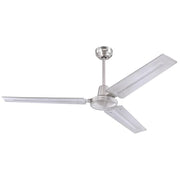Westinghouse 7238100 Jax Industrial-Style 56-Inch Indoor Ceiling Fan, Brushed Nickel Finish with Steel Blades, Remote Control Included Alternate Image 2.jpg