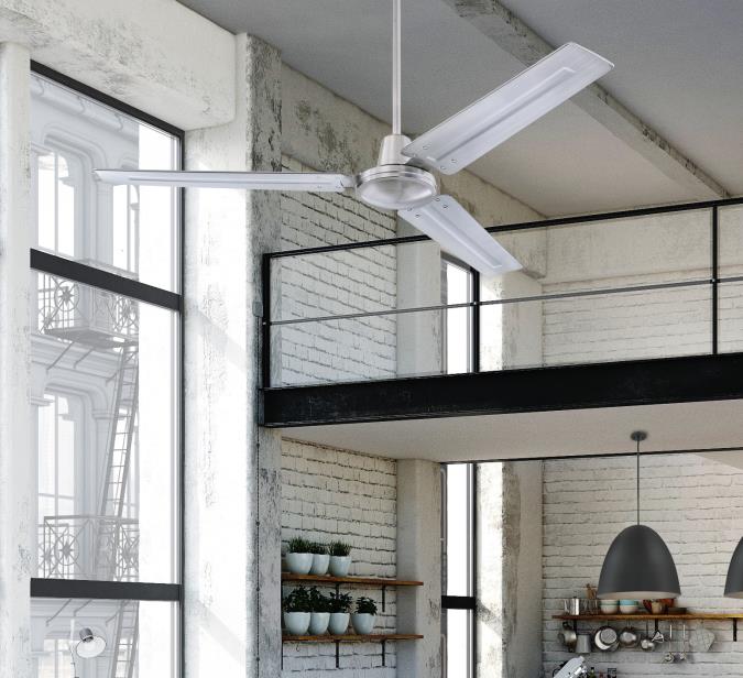 Westinghouse 7238100 Jax Industrial-Style 56-Inch Indoor Ceiling Fan, Brushed Nickel Finish with Steel Blades, Remote Control Included Alternate Image.jpg