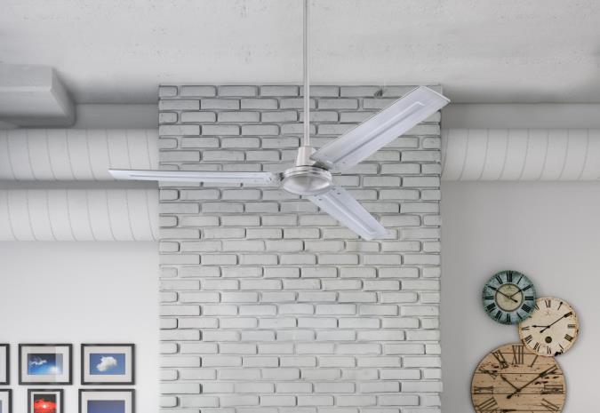 Westinghouse 7238100 Jax Industrial-Style 56-Inch Indoor Ceiling Fan, Brushed Nickel Finish with Steel Blades, Remote Control Included Alternate Image 4.jpg