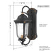 Minka-Lavery 73231-738 Peale Street One Light Outdoor Wall Mount, Sand Coal And Vermeil Gold Alternate Image.jpg