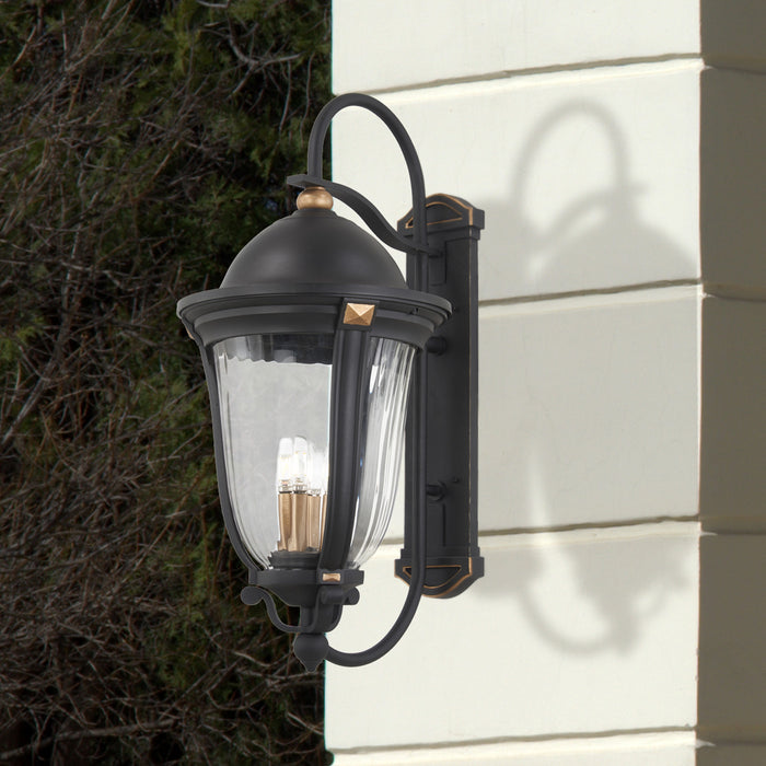 Minka-Lavery 73235-738 Peale Street Five Light Outdoor Wall Mount, Sand Coal And Vermeil Gold Alternate Image 2.jpg