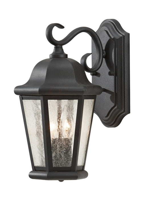 Generation Lighting OL5901BK Martinsville Two Light Outdoor Wall Lantern, Black Main Image.jpg