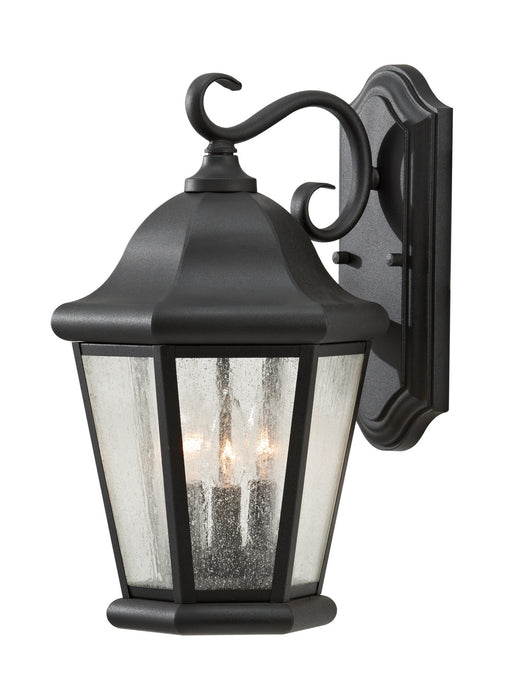 Generation Lighting OL5902BK Martinsville Three Light Outdoor Wall Lantern, Black Main Image.jpg