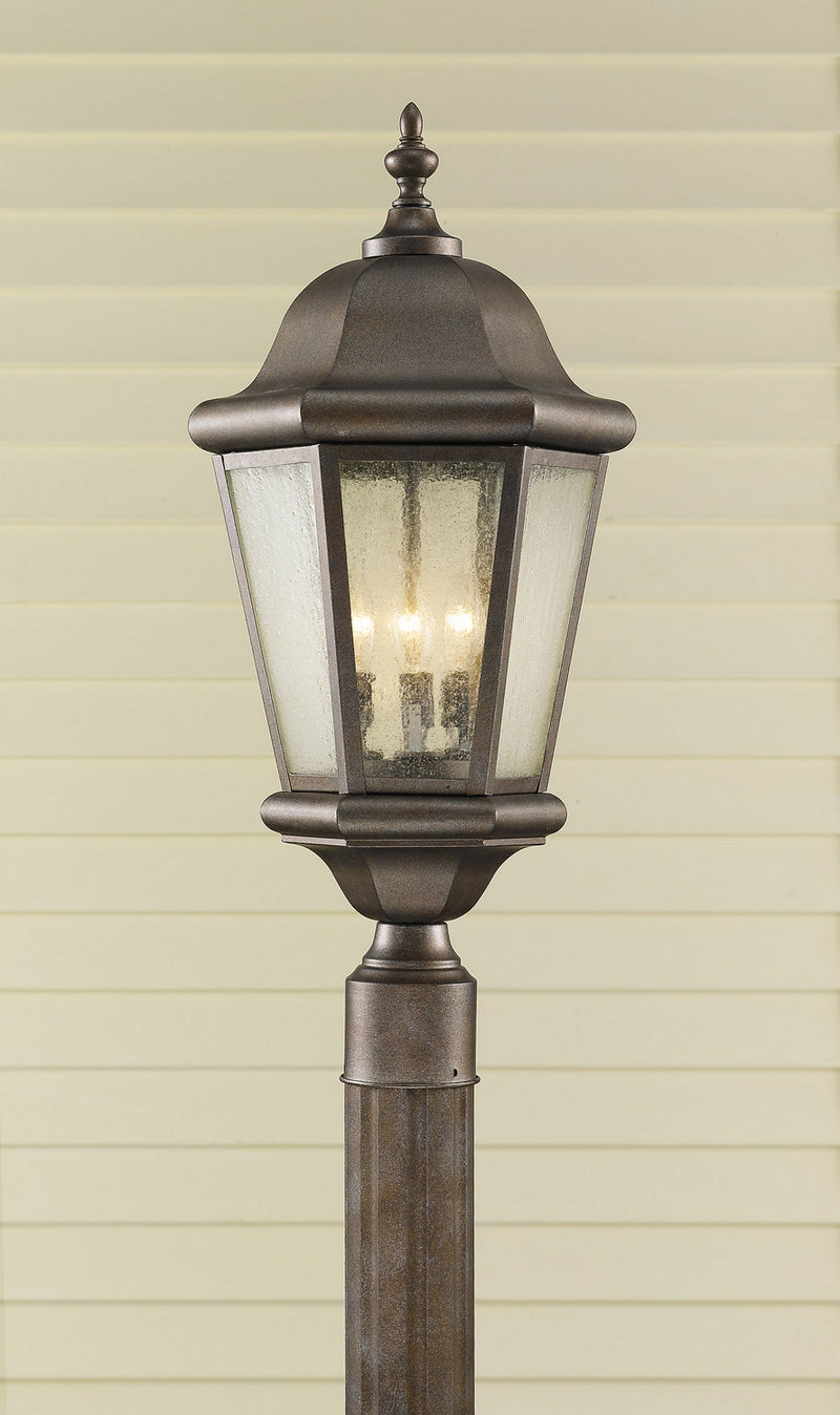 Generation Lighting OL5907CB Martinsville Three Light Outdoor Post Lantern, Corinthian Bronze Alternate Image.jpg