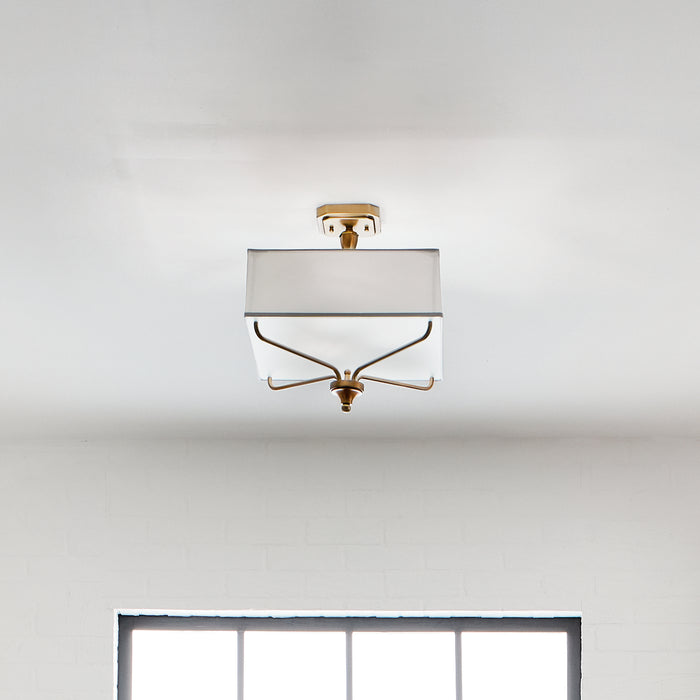 Kichler 43309NBR Arlo Three Light Semi Flush Mount, Natural Brass Alternate Image 3.jpg