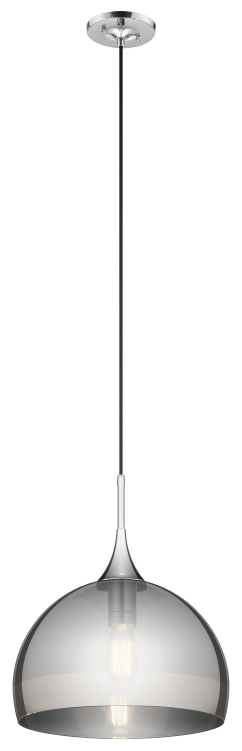 Kichler 43359CH One Light Pendant, Chrome