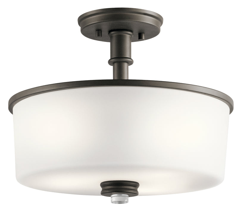 Kichler 43926OZ Joelson Three Light Semi Flush Mount, Olde Bronze Main Image.jpg