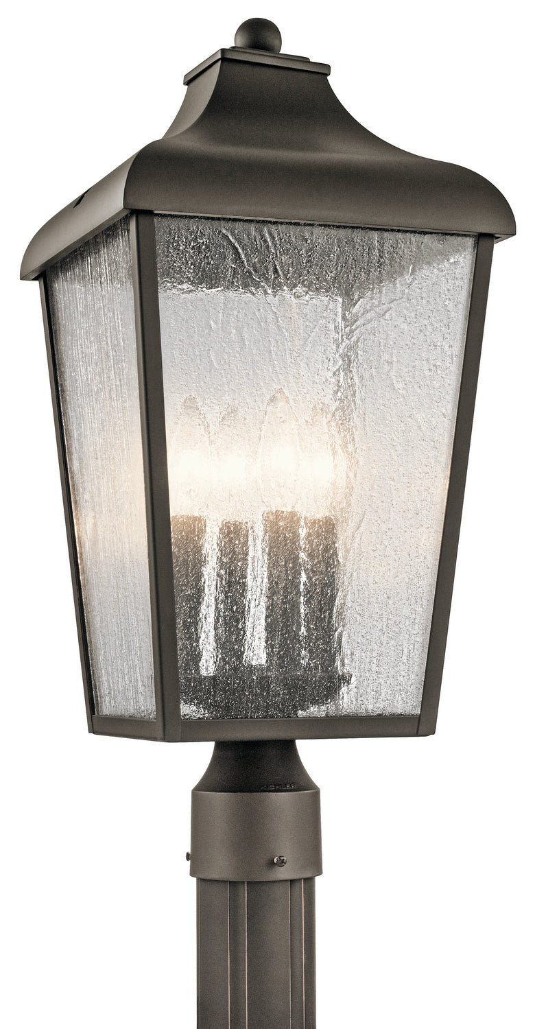 Kichler 49739OZ Four Light Outdoor Post Mount, Olde Bronze