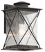 Kichler 49744WZC Argyle One Light Outdoor Wall Mount, Weathered Zinc Main Image.jpg