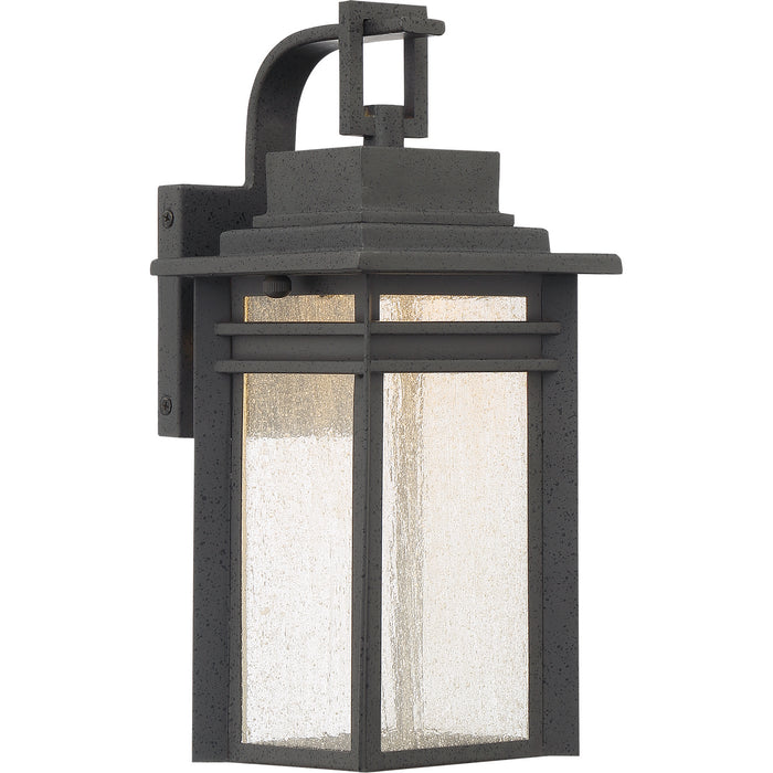 Quoizel BEC8406SBK Beacon LED Outdoor Wall Lantern, Stone Black Main Image.jpg