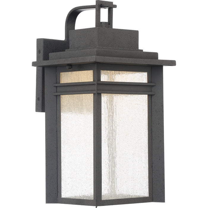 Quoizel BEC8409SBK Beacon LED Outdoor Wall Lantern, Stone Black Alternate Image.jpg