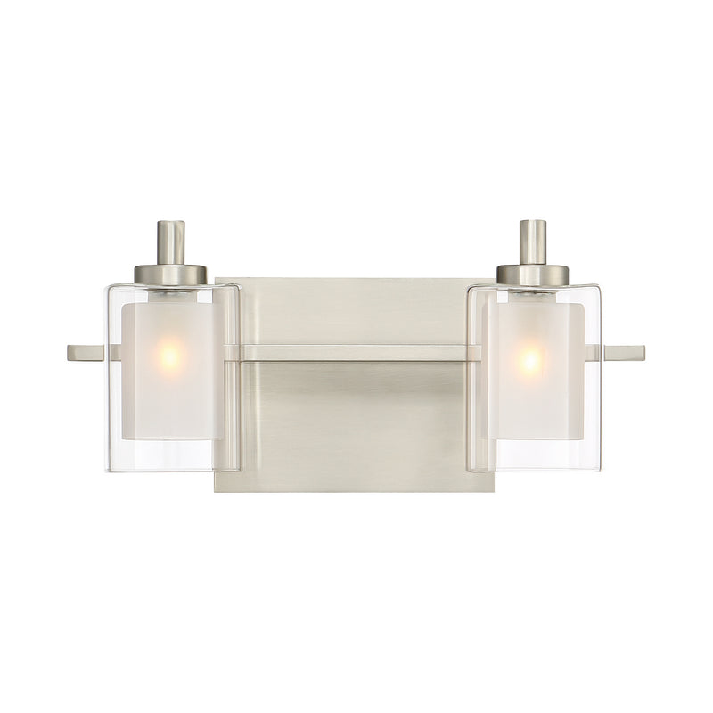Quoizel KLT8602BNLED Kolt Two Light Bath Fixture, Brushed Nickel Main Image.jpg