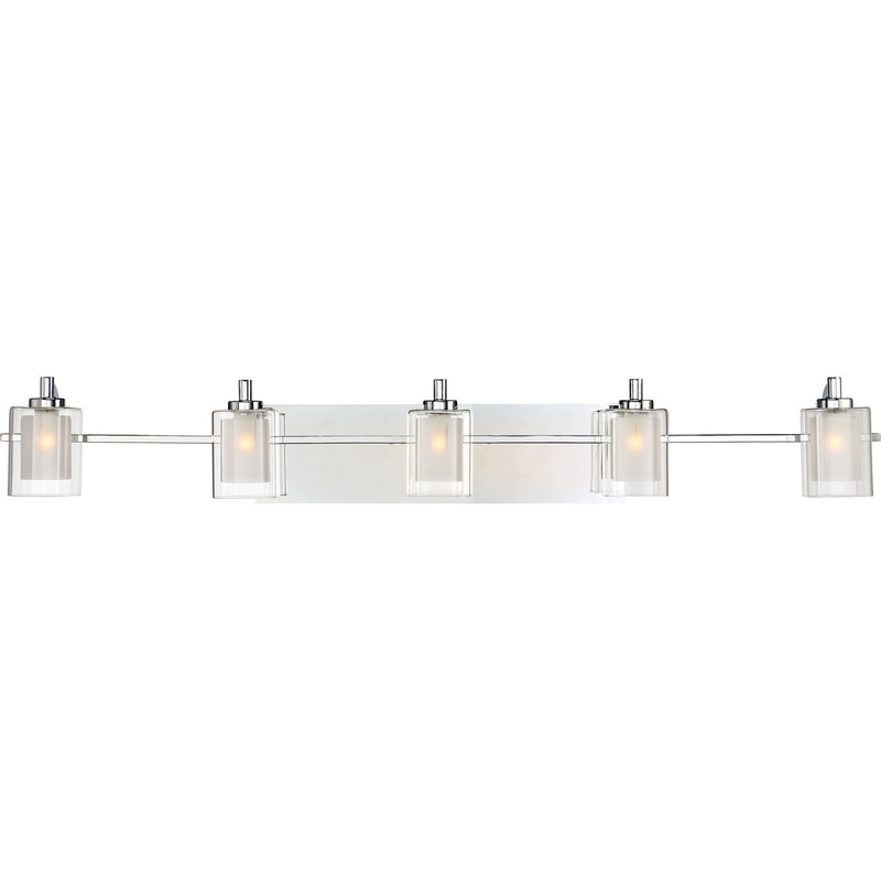 Quoizel KLT8605CLED Kolt Five Light Bath Fixture, Polished Chrome Main Image.jpg