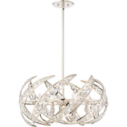 Quoizel PCCN2824PK Crescent Six Light Pendant, Polished Nickel Main Image.jpg